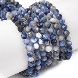 Sodalit Facetterede Perler– Natursten (4~4,5mm) - Uniq Perler - 