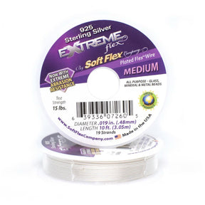 Soft Flex Extreme Wire – Environmentally Friendly Jewelry Wire, Sterling Silver 3 meters - Uniq Perler - 116763