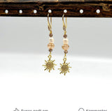 Sol Vedhæng, 18K Langtidsholdbar Forgyldning, 15x12mm - Uniq Perler - 111507