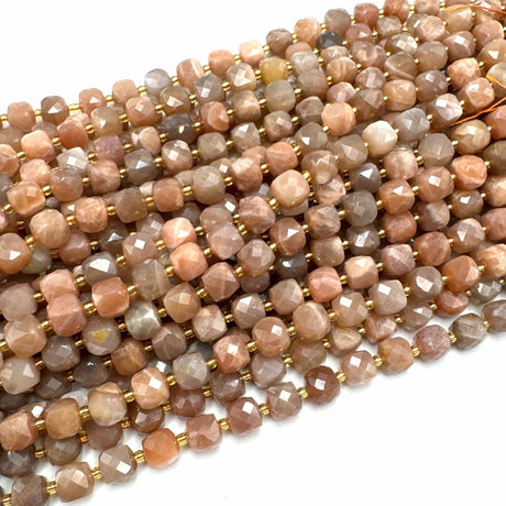 Solsten – Kubeformet Natursten (8 mm) - Uniq Perler - 74577