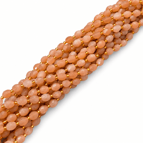 Solsten Perler – Facetterede Rice (6x8mm) - Uniq Perler - 125647