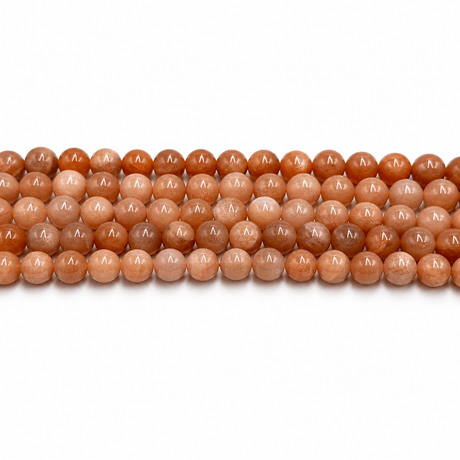 Solsten Perler – Orange, Runde (8mm) - Uniq Perler - 125987
