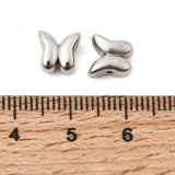Sommerfugl Perle – Vandfast Stål (8x8x4.8mm) 2 stk. - Uniq Perler - 118976