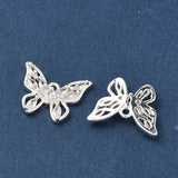 Sommerfugl Vedhæng – Zirkonia Sølvbelagt (14.5mm) - Uniq Perler - 117640