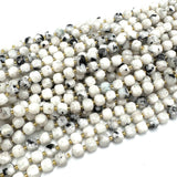 Sort Månesten – Kubeformet Natursten (8mm) - Uniq Perler - 52432