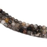 Sort Rutilkvarts Facetterede Perler – Natursten (3,2~3,4mm) - Uniq Perler - 