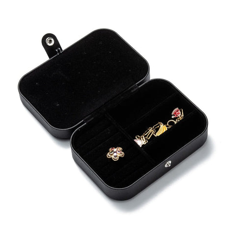 Sort Smykkeskrin (12x16x5,4cm) - Uniq Perler - 0000014484