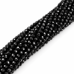Spinel - Sort, Facetteret (3mm) - Uniq Perler - 5658411975