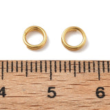 Splitringe i Vandfast Stål – 18K Forgyldt (5 mm 10 stk) - Uniq Perler - 116026