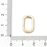 Spring Gate Låse Med Zirkonia – 18K Langtidsholdbar Forgyldt Messing (16,5x10,5x2,5mm) 1 stk. - Uniq Perler - 123896