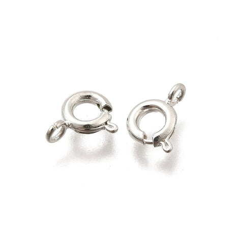 Springlås – Langtidsholdbar 925 Sterling Sølv Belagt Messing (5 x1,6mm) 6 stk. - Uniq Perler - 122141