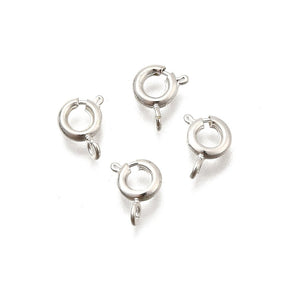 Springlås – Langtidsholdbar 925 Sterling Sølv Belagt Messing (5 x1,6mm) 6 stk. - Uniq Perler - 122141