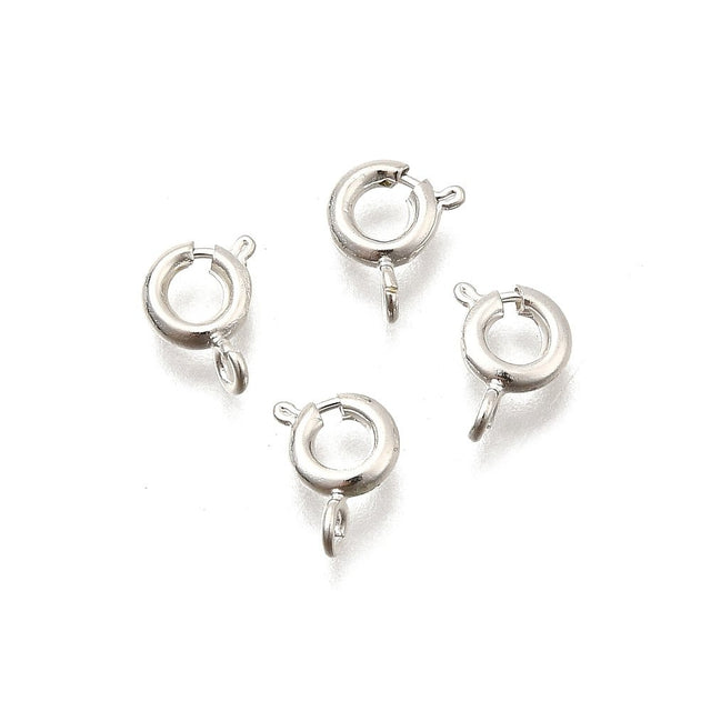 Springlås – Langtidsholdbar 925 Sterling Sølv Belagt Messing (5 x1,6mm) 6 stk. - Uniq Perler - 122141