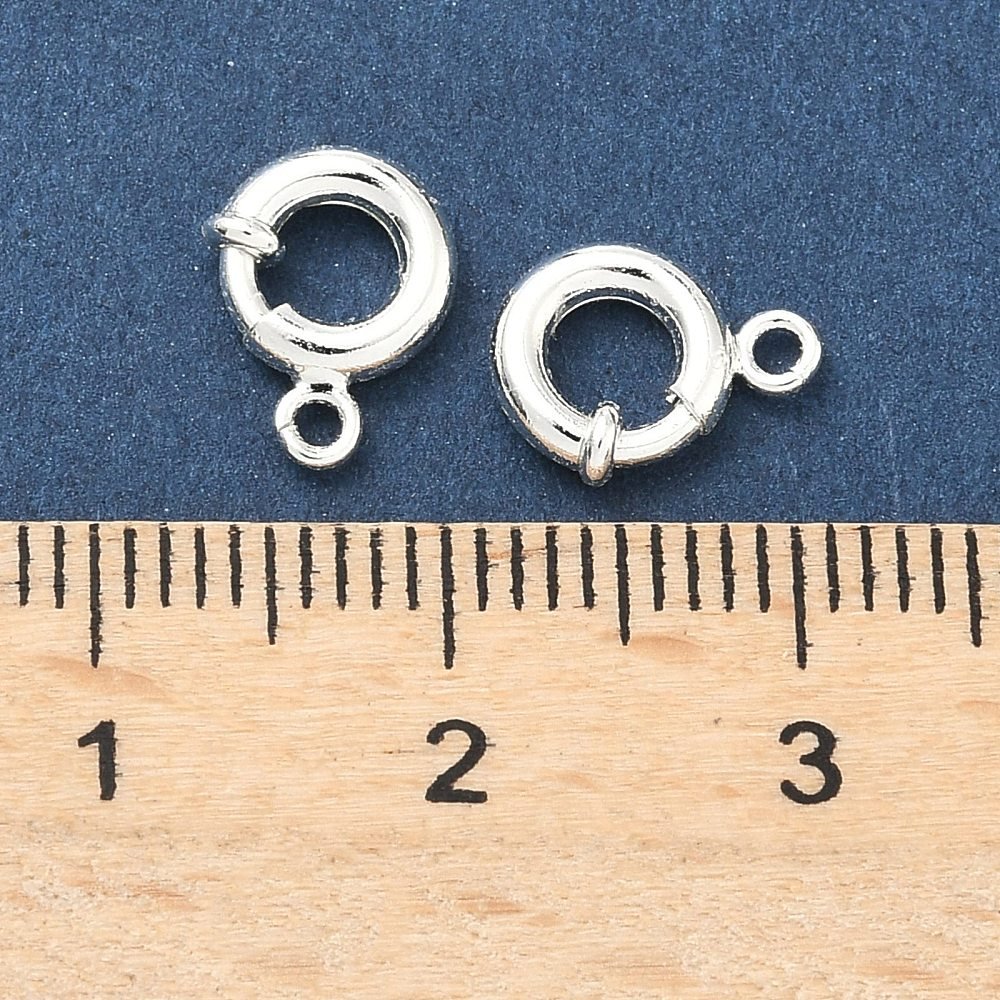 Federschloss – Langlebiges 925 Sterling Silber Beschichtetes Messing (9,5x7,5mm)