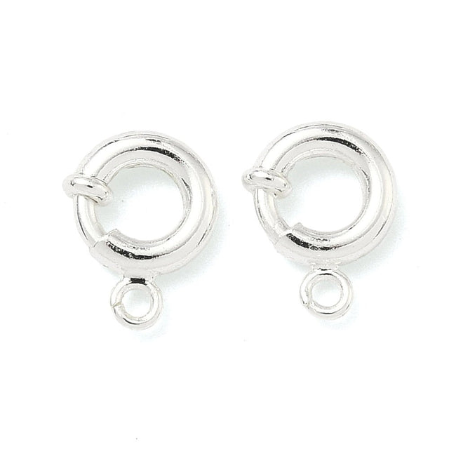 Federschloss – Langlebiges 925 Sterling Silber Beschichtetes Messing (9,5x7,5mm)