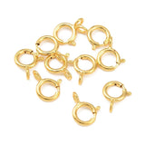 Springlås – Forgyldt Sterling Sølv 925 (7x6mm) - Uniq Perler - 