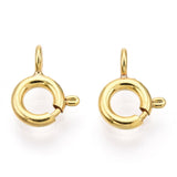 Springlås – Forgyldt Sterling Sølv 925 (9x5,5mm) - Uniq Perler - 