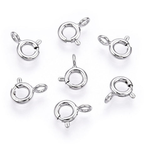 Springlås – Sterling Sølv 925 (9x5,5mm) - Uniq Perler - 111642