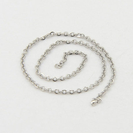 Stål Kæde, 2x1,5 mm, 1 meter - Uniq Perler - 75467889