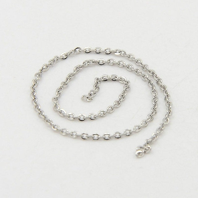 Stål Kæde, 2x1,5 mm, 1 meter - Uniq Perler - 75467889