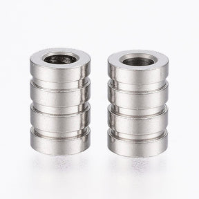 Steel Wire/Bead With Pattern, 9x6mm - Uniq Perler - 0000014766
