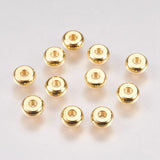 Stål Perler - Forgyldt (5x2mm) 100 Stk - Uniq Perler - 1111489830
