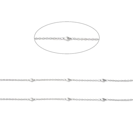 Star Link Kæde, Vandfast Stål, (2,8x2x0,5mm) - Uniq Perler - 114899