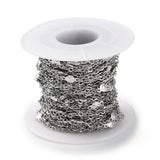 Star Link Kæde, Vandfast Stål, (2,8x2x0,5mm) - Uniq Perler - 114899