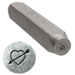 Stempel mit Herzsymbol – Stahl (6mm) - Uniq Perler - 921884