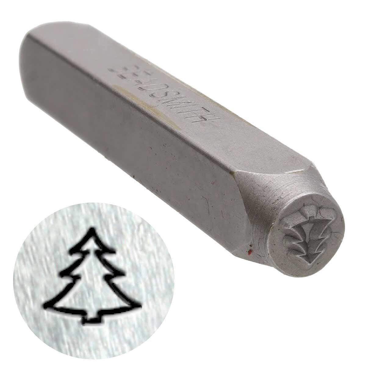 Stempel Med Juletræs Symbol – Stål (6mm) - Uniq Perler - 223923