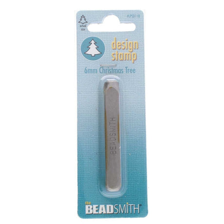 Stempel Med Juletræs Symbol – Stål (6mm) - Uniq Perler - 223923