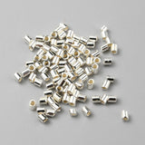 Sterling Sølv 925 Klemmeperler - (1,5x2mm, 10 stk) - Uniq Perler - 13113