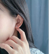 Sterling Sølv 925 Bogstav Ørestikkere - Uniq Perler - 1111490074