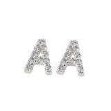 Sterling Sølv 925 Bogstav Ørestikkere - Uniq Perler - 1111490074