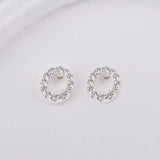 Sterling Sølv 925 Bogstav Ørestikkere - Uniq Perler - 1111490088