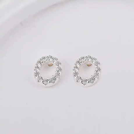 Sterling Sølv 925 Bogstav Ørestikkere - Uniq Perler - 1111490088