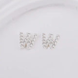 Sterling Sølv 925 Bogstav Ørestikkere - Uniq Perler - 1111490096