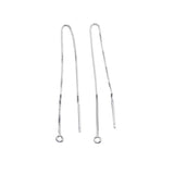 Sterling Sølv 925 Box Ørekæde - 90mm - Uniq Perler - 489372