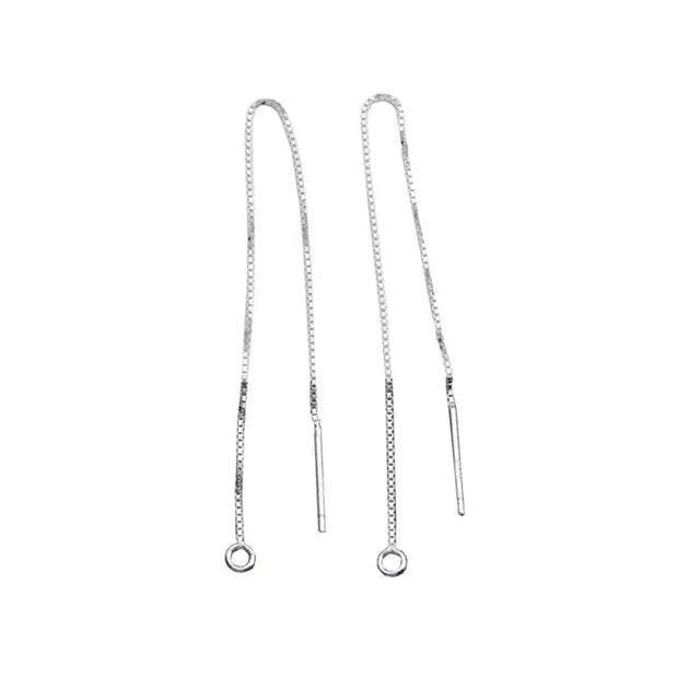 Sterling Sølv 925 Box Ørekæde - 90mm - Uniq Perler - 489372