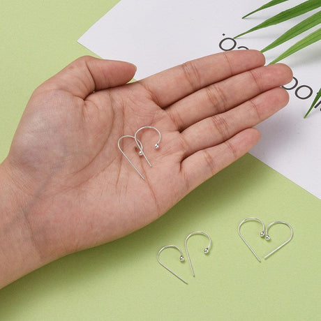 Sterling Sølv 925 Creoler, (22x13,5mm) - Uniq Perler - 111648