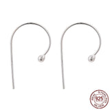 Sterling Sølv 925 Creoler, (22x13,5mm) - Uniq Perler - 111648