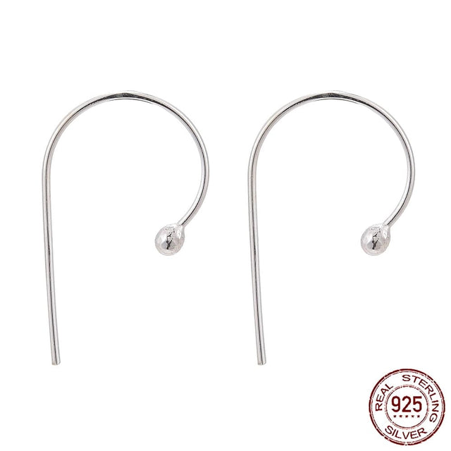 Sterling Sølv 925 Creoler, (22x13,5mm) - Uniq Perler - 111648