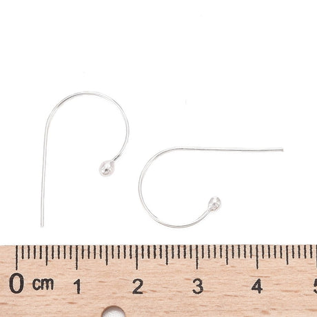 Sterling Sølv 925 Creoler, (22x13,5mm) - Uniq Perler - 111648