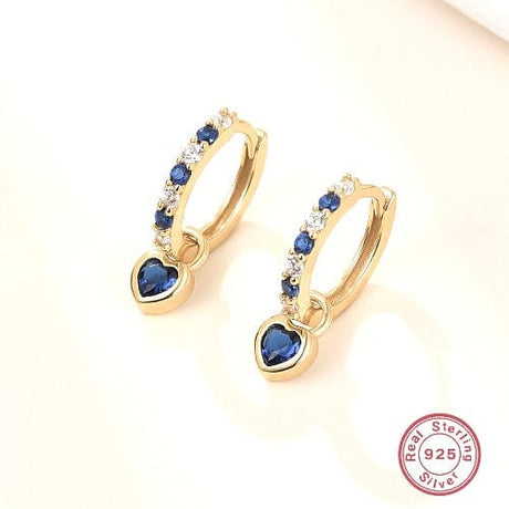 Sterling Sølv 925 Creoler Med Zirkonia Vedhæng - Uniq Perler - 440849