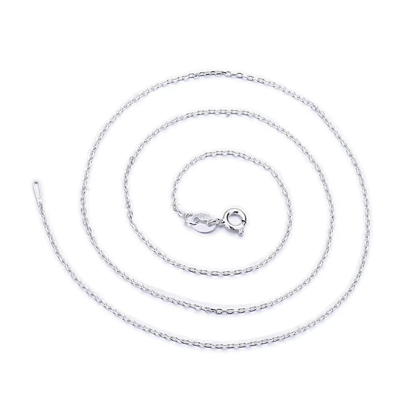 Sterling Sølv 925 Halskæde – 45cm - Uniq Perler - 21345555