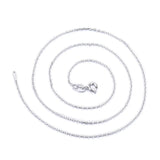 Sterling Sølv 925 Halskæde – 45cm - Uniq Perler - 21345555