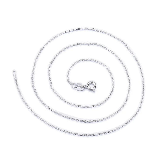 Sterling Sølv 925 Halskæde – 45cm - Uniq Perler - 21345555