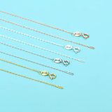 Sterling Sølv 925 Halskæde – 45cm - Uniq Perler - 21345555