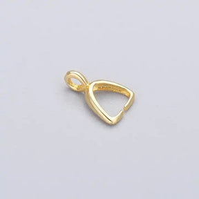Sterling Silver 925 Hänge/Konnektor, Förgylld, 5,5x8,3mm - Uniq Perler - 75346788