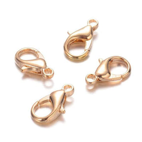 Sterling Silber 925 Karabinerhaken, Vergoldet, 9mm - Uniq Perler - 0001489340